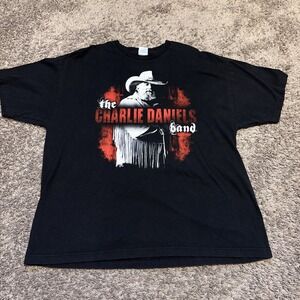 2009 THE CHARLIE DANIELS BAND Tee T Shirt XXL Southern Rock Music Concert